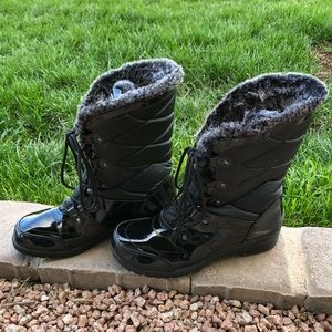 Khombu Rain/Snow Boots, Black, Size 9